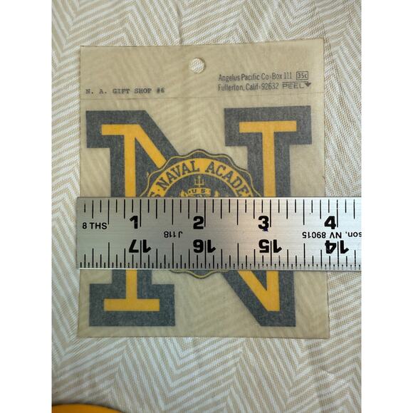 Vintage US Naval Academy Beat Army Pinback Button Goat, Decal, and Keychain - Picture 5 of 8